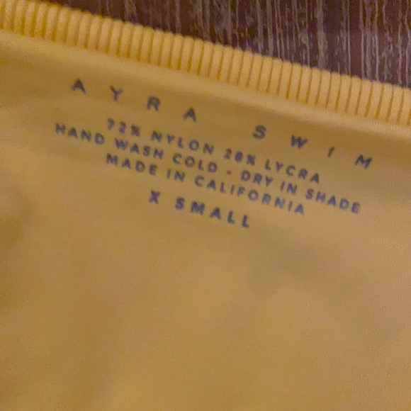 Ayra Swim Yellow Rib Bikini Set - Picture 5 of 5